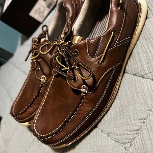 Ocean + Coast, Men's Brown Boat Shoes, Sz 10
